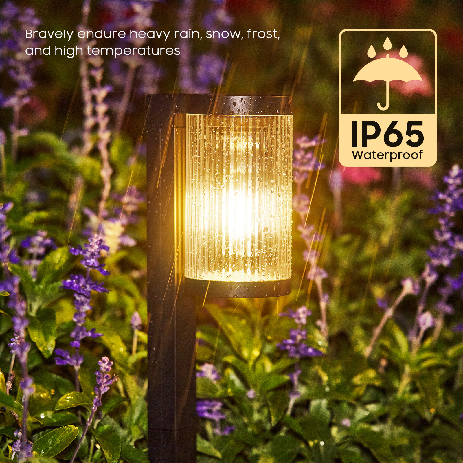Factory New IP65 Solar Garden LED Lights Home Waterproof Decorative Ground Plug for Landscape Pathway Walkway Lawn