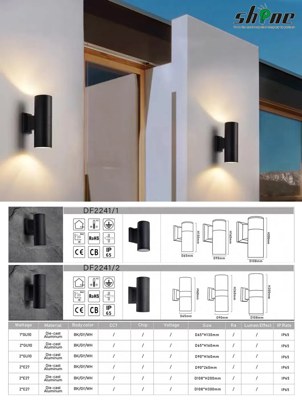 Aluminum Modern Decoration Home Indoor Wall Lamp Wall Mount LED Lighting