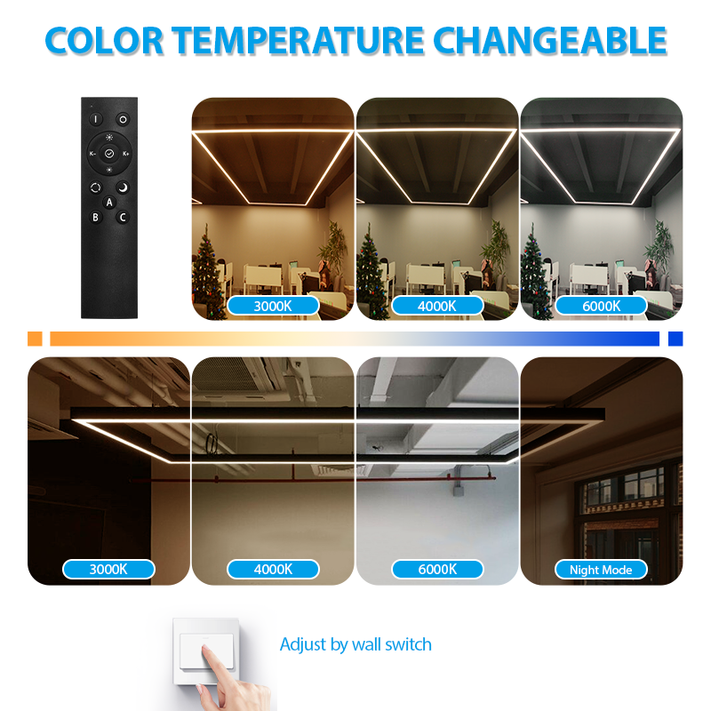 Architectural Linear Decorative Design Pendant Square Office Light Cross Any Shape Diy for Garage Gym Ceiling Lights