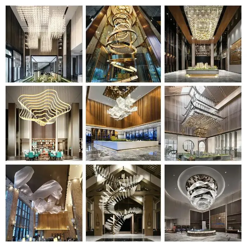 Customizable Wedding Props Chandelier Decorative Room Luxury Chandelier Hotel Villa Home Use Pendant Lighting