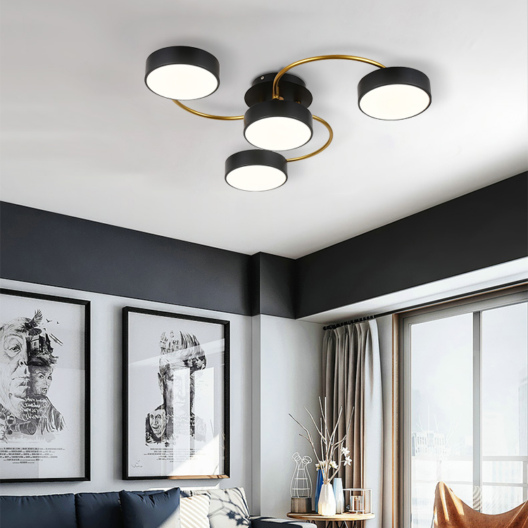Customized Modern Indoor Decorative Lighting Lving Room Surface Mounted Led Ceiling Lamp