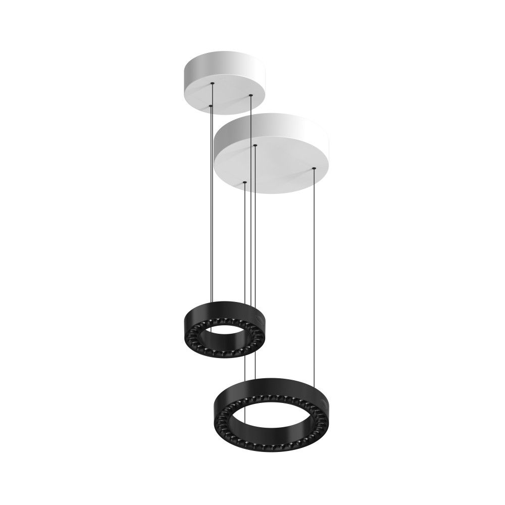 Modern 40W 54W 60W LED Architectural Pendant Lighting round Linear Suspend up Lighting with 6 Color Options for Bedroom
