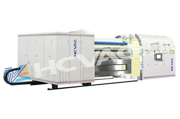 Web PVD Vacuum Coating System for Flexible Packing Paper Fabric Pet Film