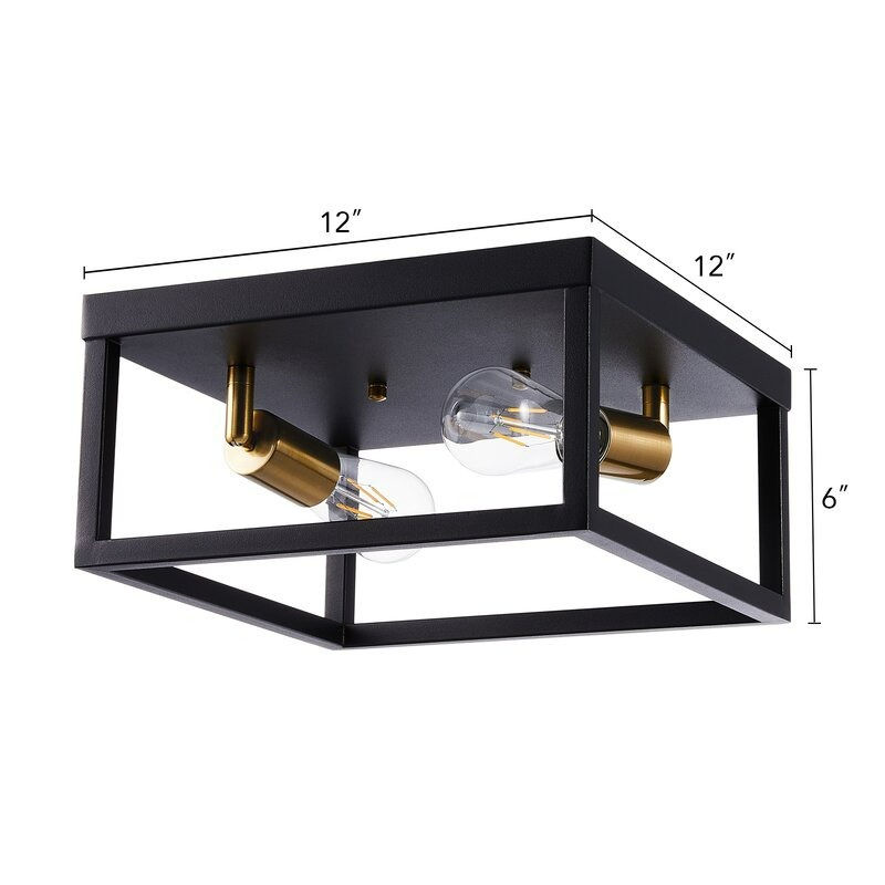 Amazon Best Selling Home Ceiling Lamp Black Iron Material Light Indoor Interior Decorative LED Ceiling Lighting