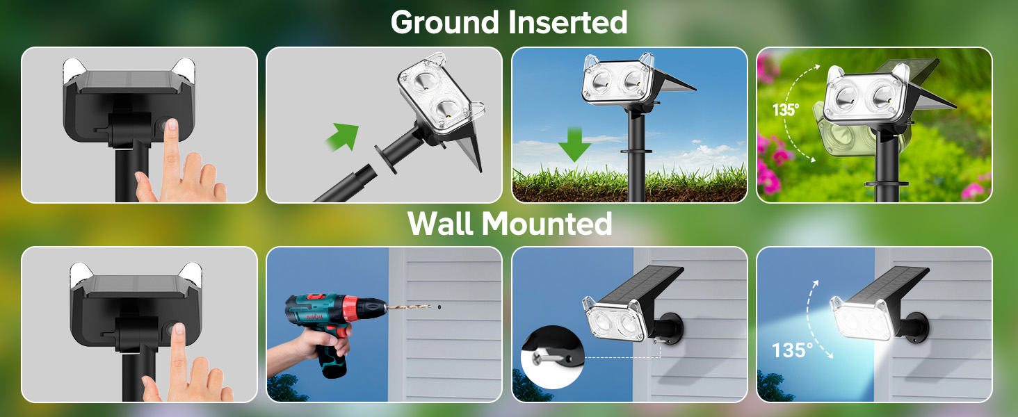 Solar Spot Lights Outdoor Presentation 6