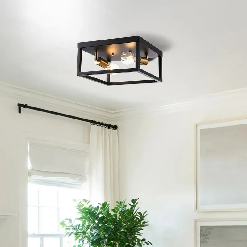 Amazon Best Selling Home Ceiling Lamp Black Iron Material Light Indoor Interior Decorative LED Ceiling Lighting