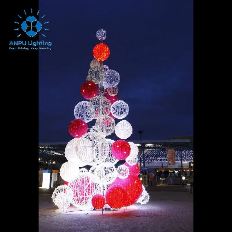 Commercial Giant Christmas Tree - RGB LED Decorative Lighting Detail