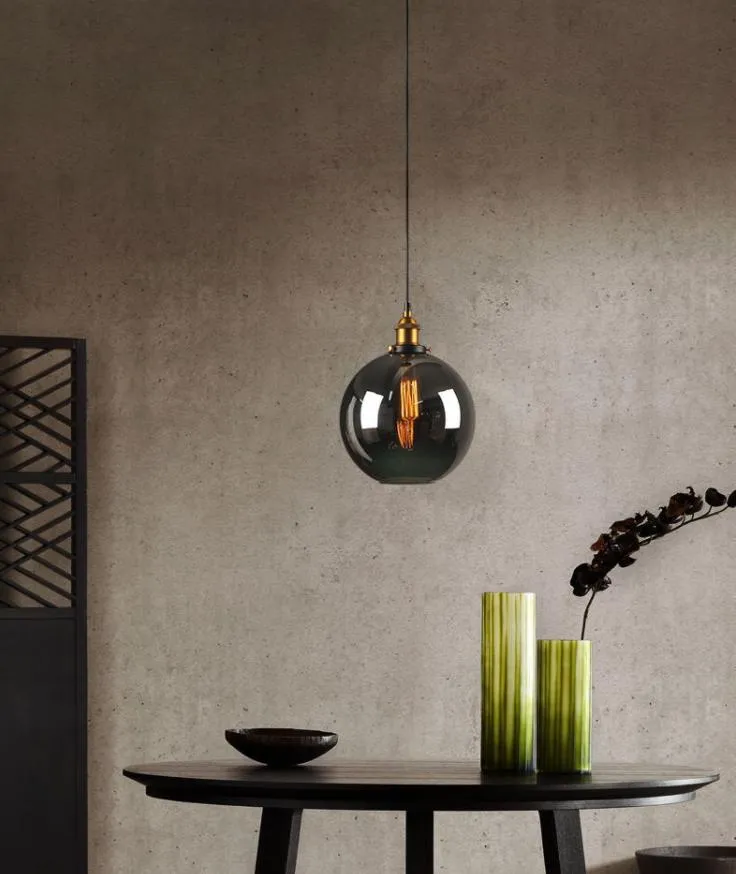Gray Glass Decorative Hanging Lighting