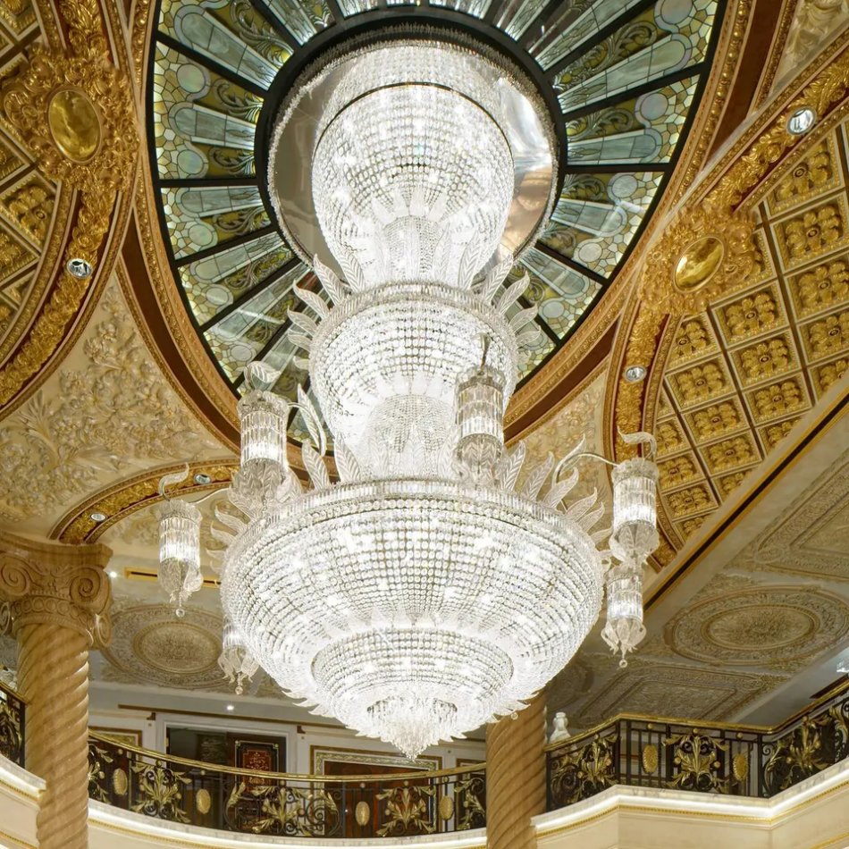 New Design Luxury Crystal Chandeliers Glass Hanging Lamps Living Room Hotel Lobby Decorative Ceiling Lighting