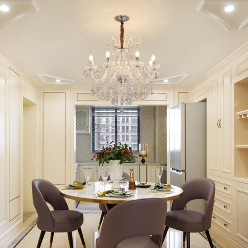 Interior Decorative Crystal Chandelier American Design Nordic Big Chandeliers Luxury Lighting for Hotel Banquet Villa Modern LED Pendant Lamp (LZ9141)