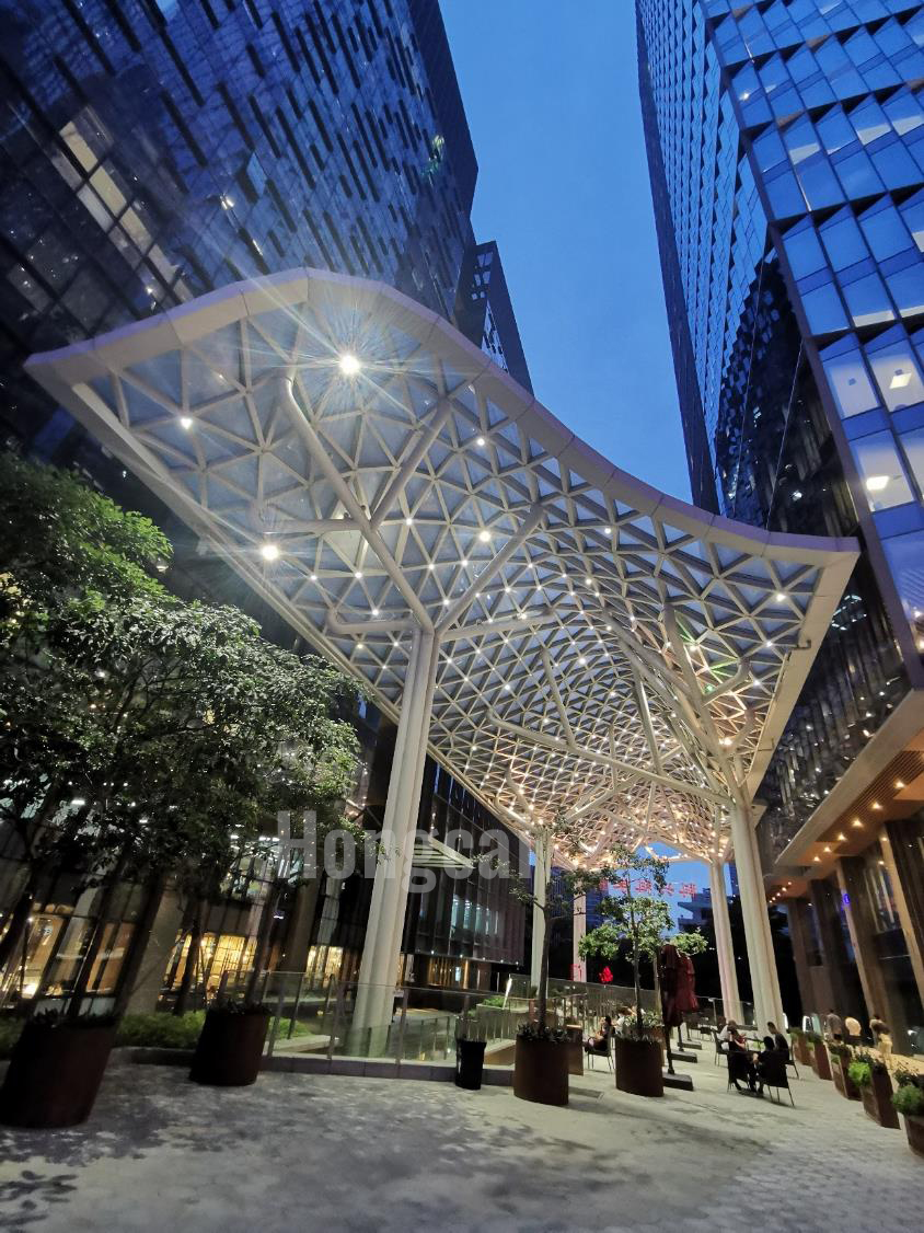 OEM&amp;ODM Commercial Outside LED Lighting Fixtures Outdoor Unique Lighting System External Building Lights Design Decoration