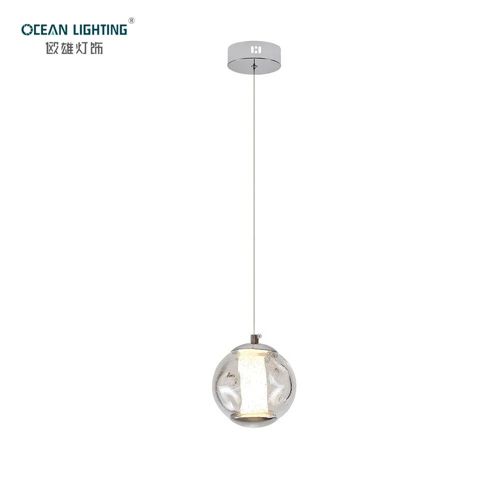 Simple Design Hotel Lobby &amp; Home Decor Indoor Modern Decorative Style LED Glass Shade Suspended Pendant Lighting