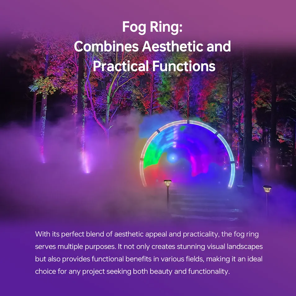 Botanical Garden Themed Mist Features Misting System Spray Ring for Photo Check-in Spot