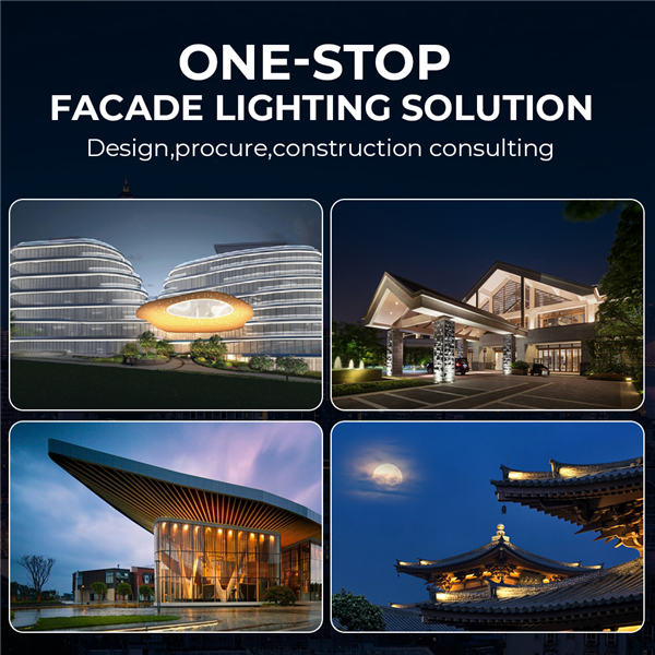 Customized Design Architectural Lighting Outdoor Wall Neon Lights Waterproof RGB Linear Facade Lighting Solution