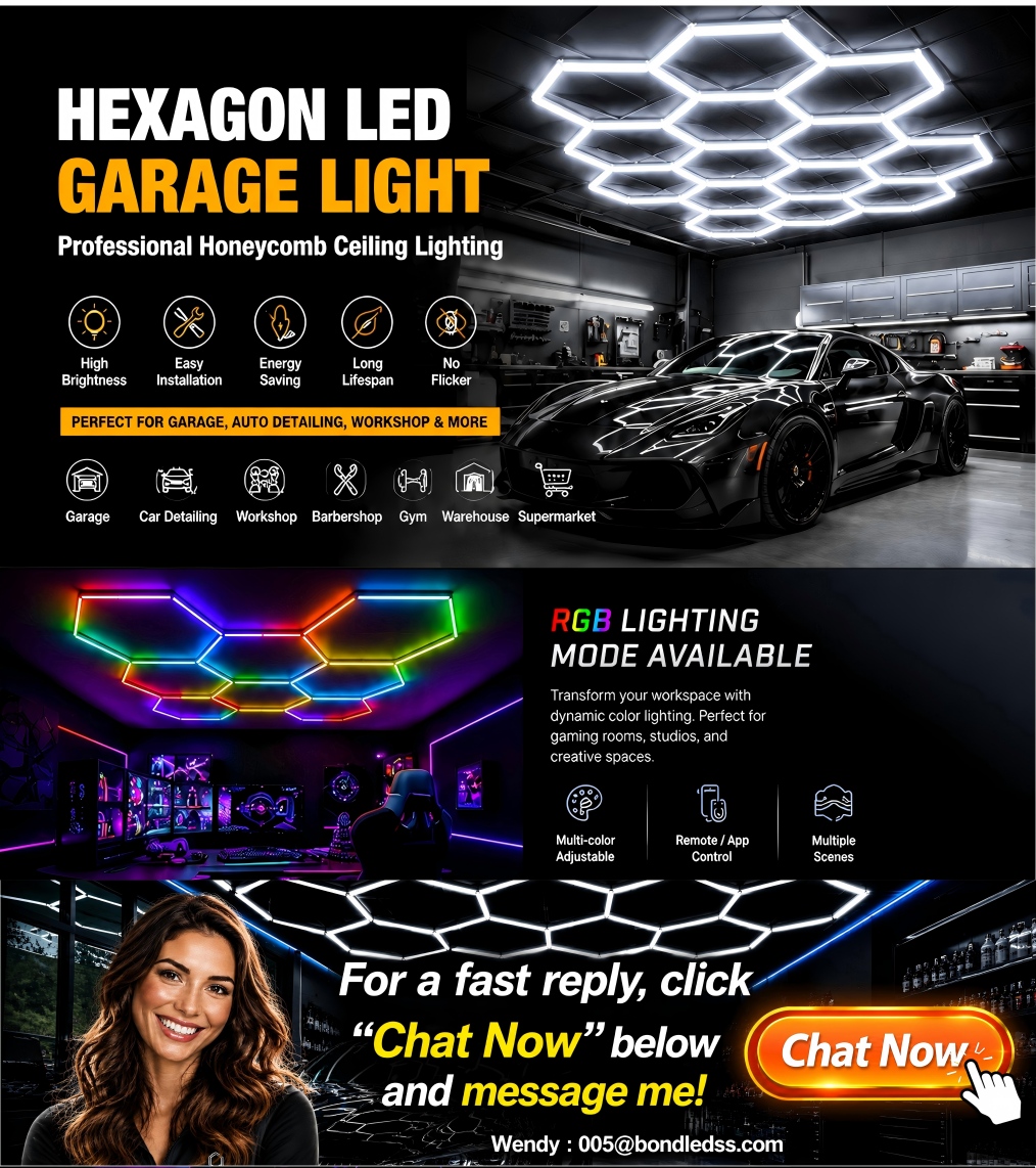 Energy Saving Diy Assembled Hair Salon Station Barbershops Decorative Hexagon Lighting Salon Lights