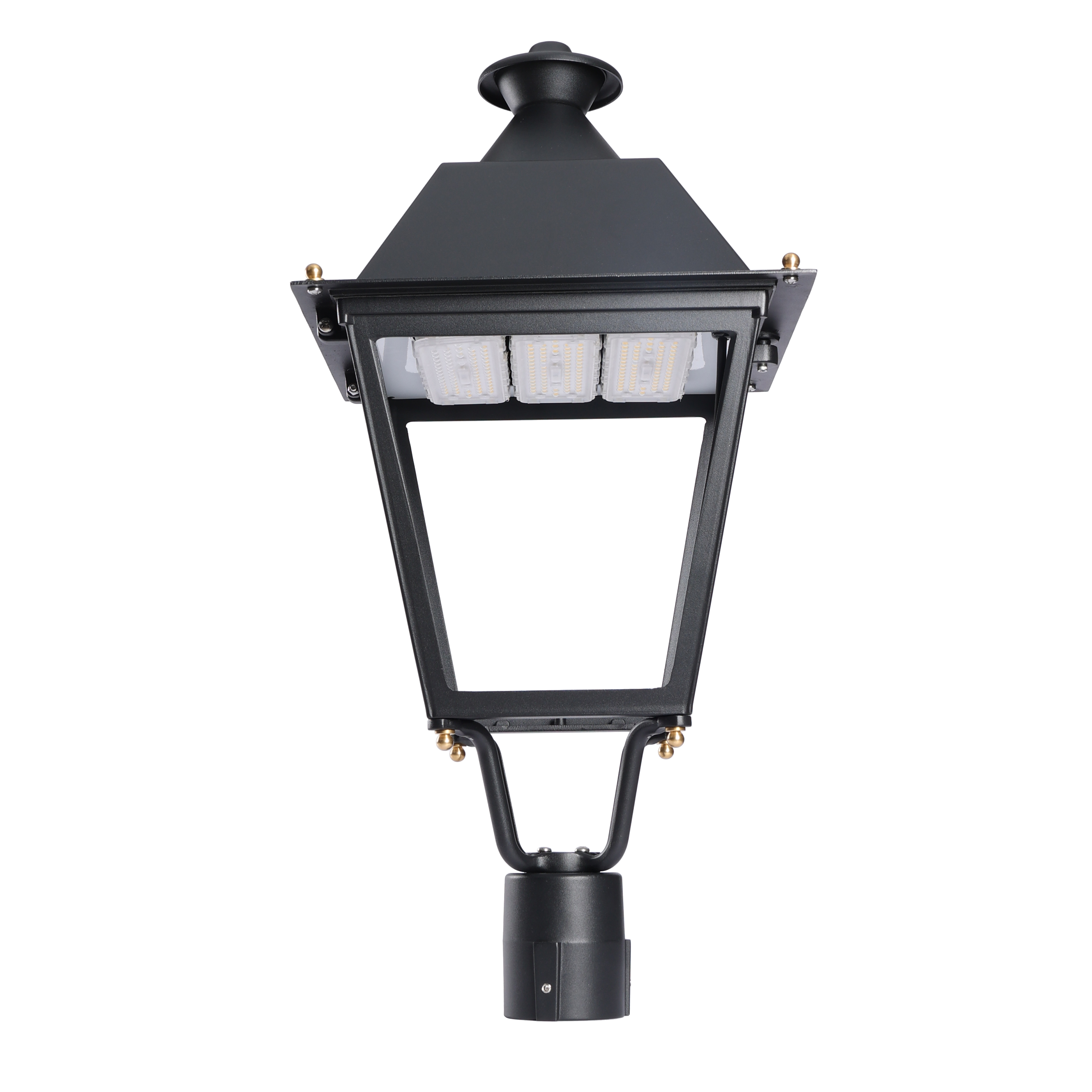 Black Vintage LED AC Powered Garden Lamp IP67 Waterproof Decorative Outdoor Street Lighting for Villas Parks &amp; Residential Areas