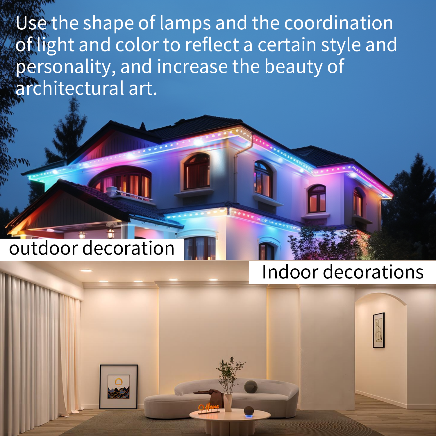 Downlights Indoor Outdoor Decoration Lighting Rgbw Colorful 12v Led Ceiling Light LED Smart Recessed Lighting