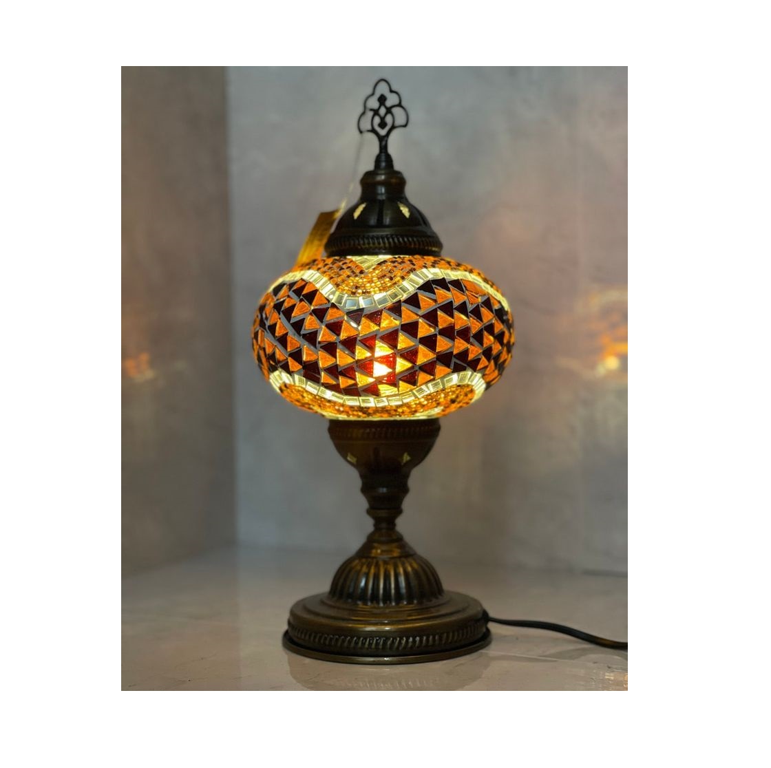 Traditional Home Aluminum Mosaic Lamp For Living Room Lighting Creating Cultural And Artistic Ambience