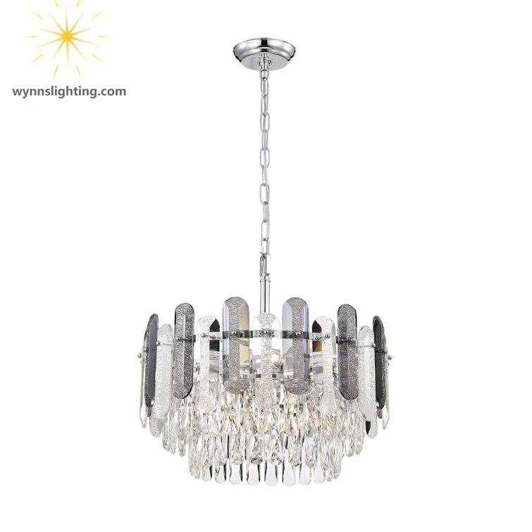 Indoor Chandelier Villa Nordic Residential Decor Light Bedroom Hotel Luxury Decorative Lamp Crystal Pendant Lighting