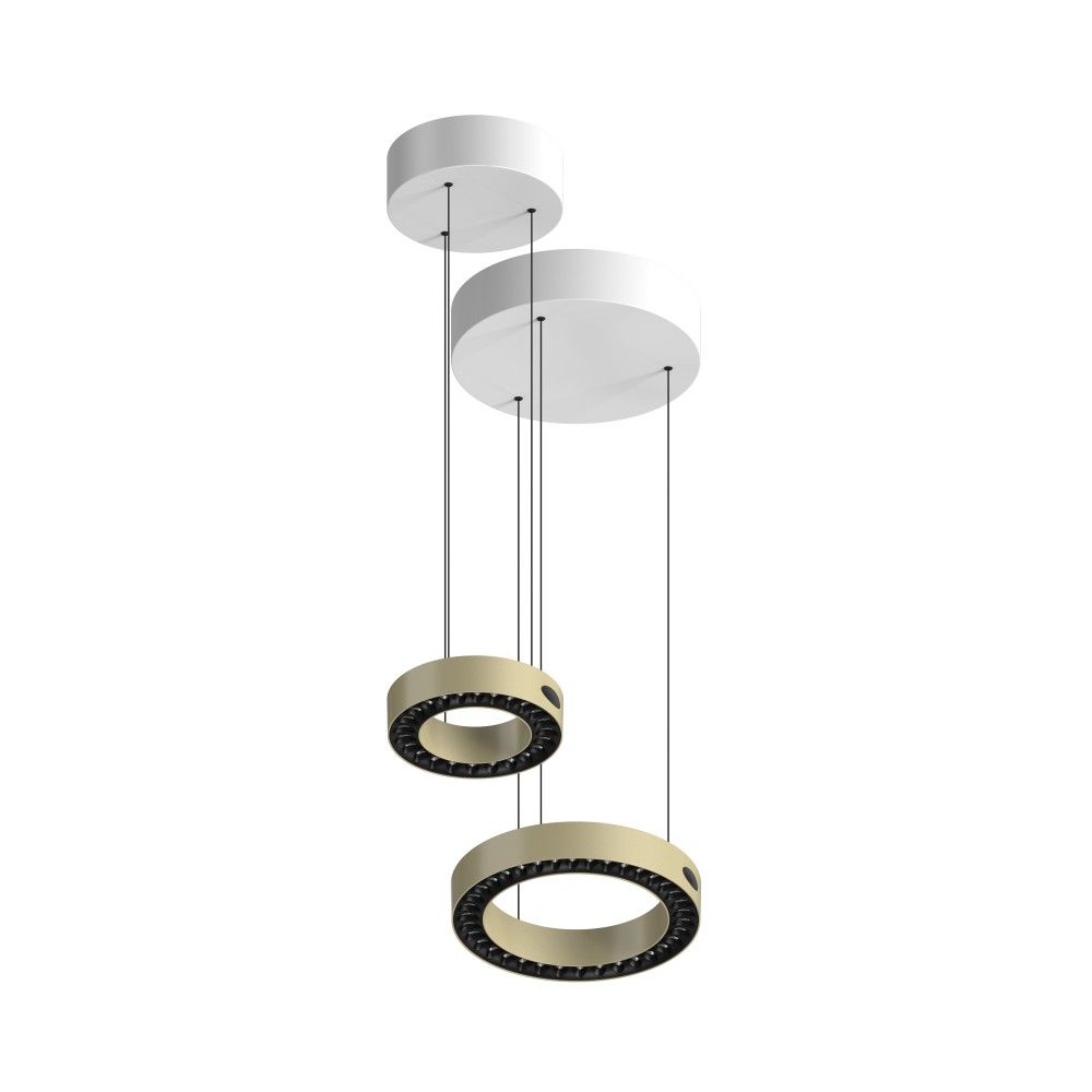 Modern White Acrylic Circular Pendant Light 40W 54W 60W LED Decorative Hanging Lamp for Bedroom and Office Building