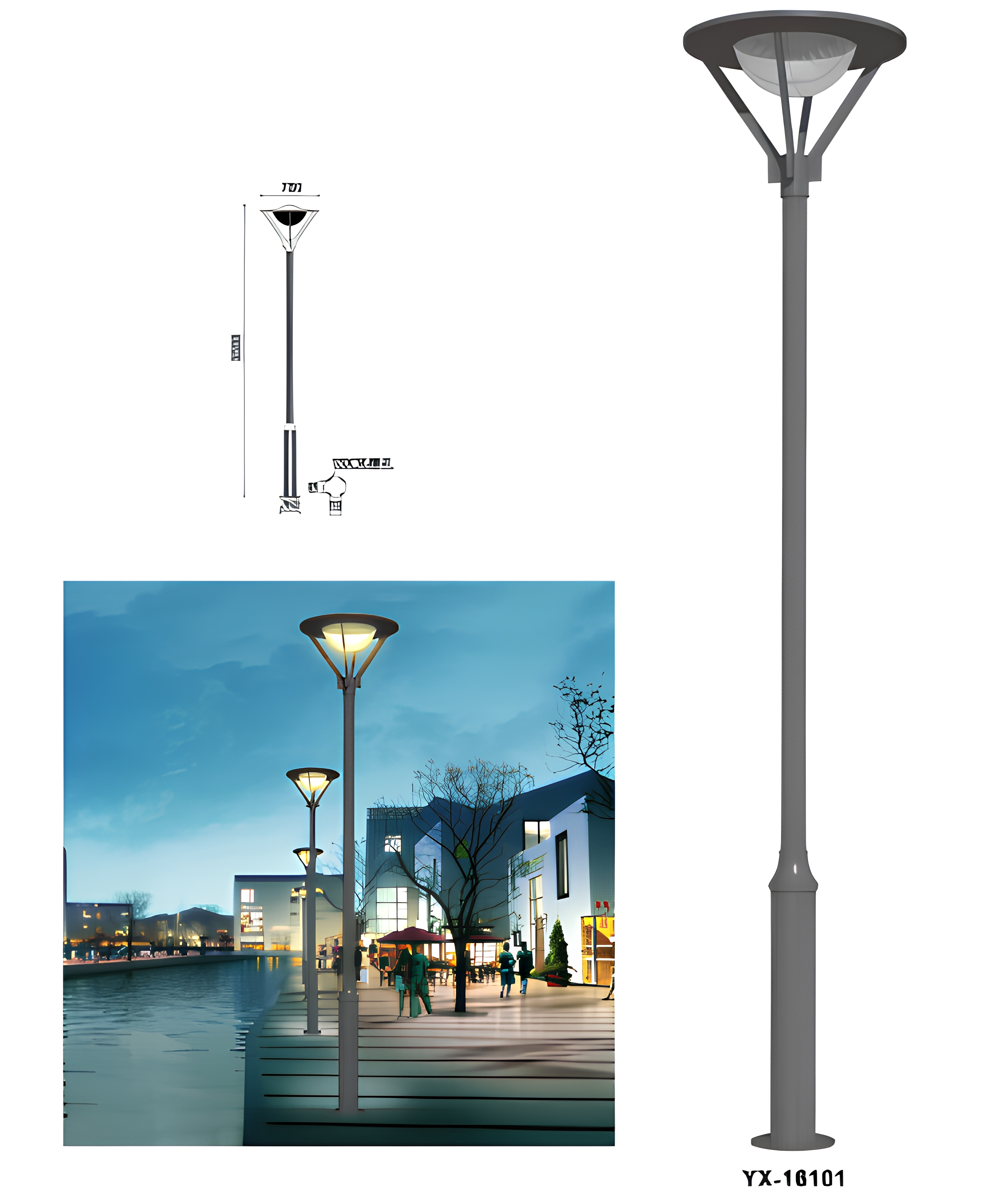 LED Aluminum Outdoor Garden Light IP65 Waterproof Landscape Decor Lighting