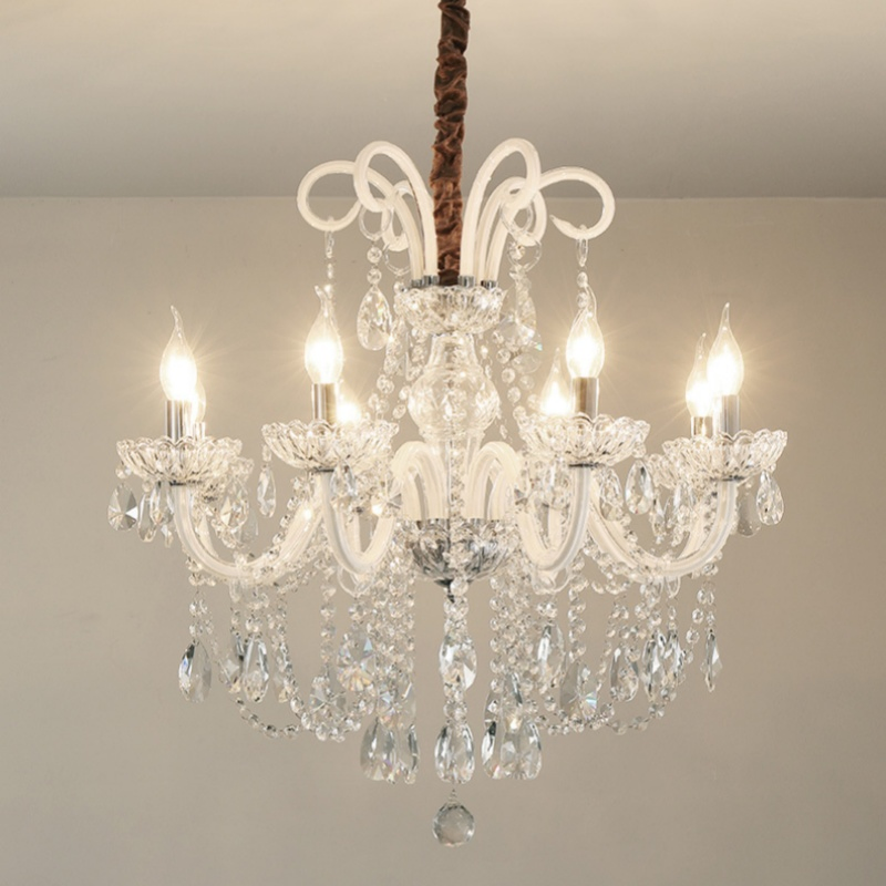 Interior Decorative Crystal Chandelier American Design Nordic Big Chandeliers Luxury Lighting for Hotel Banquet Villa Modern LED Pendant Lamp (LZ9141)