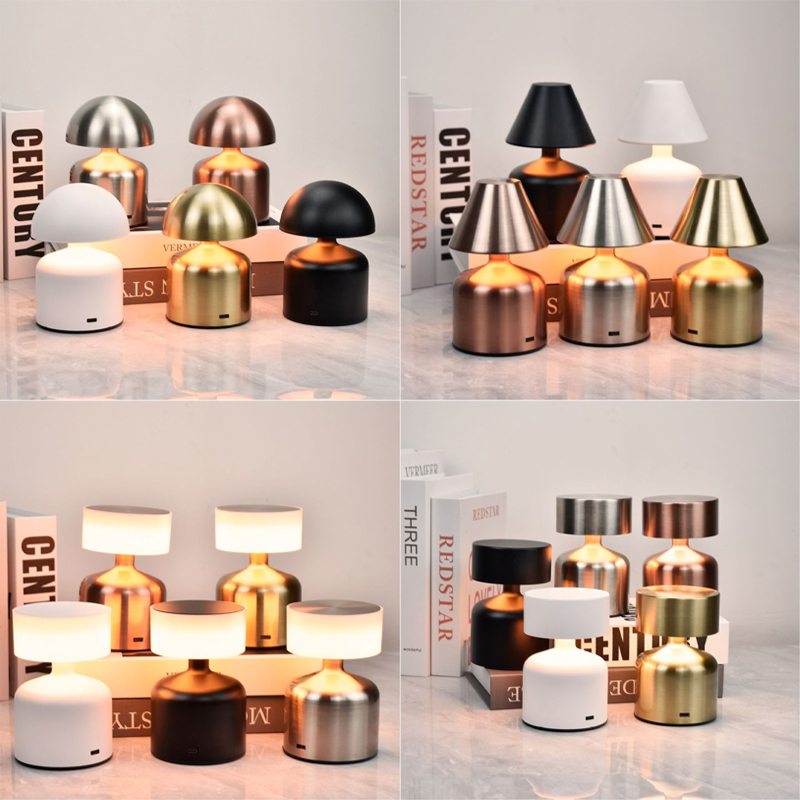 Modern LED Nightlight With Charging Function Creative Dumbbell Decorative Lamp For Hotel Bar Table Factory Clearance Sale