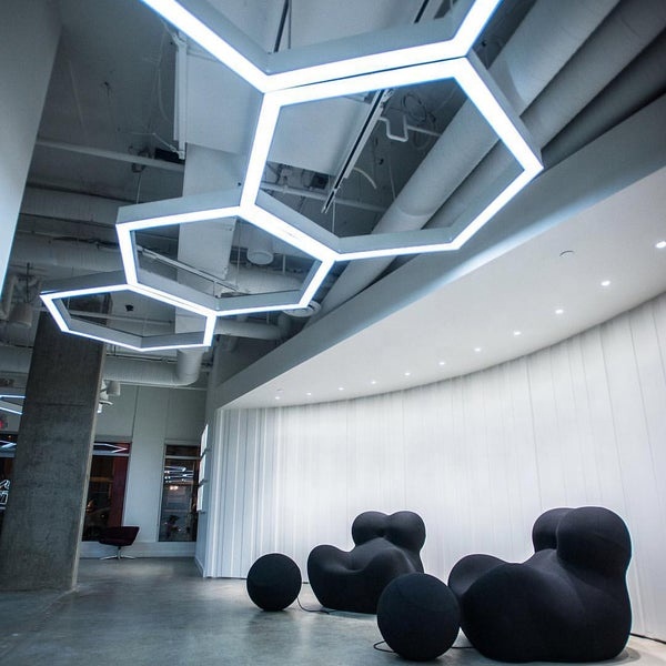 Indoor Modern Decorative Led Suspension Office Lighting Fixture Linear Light