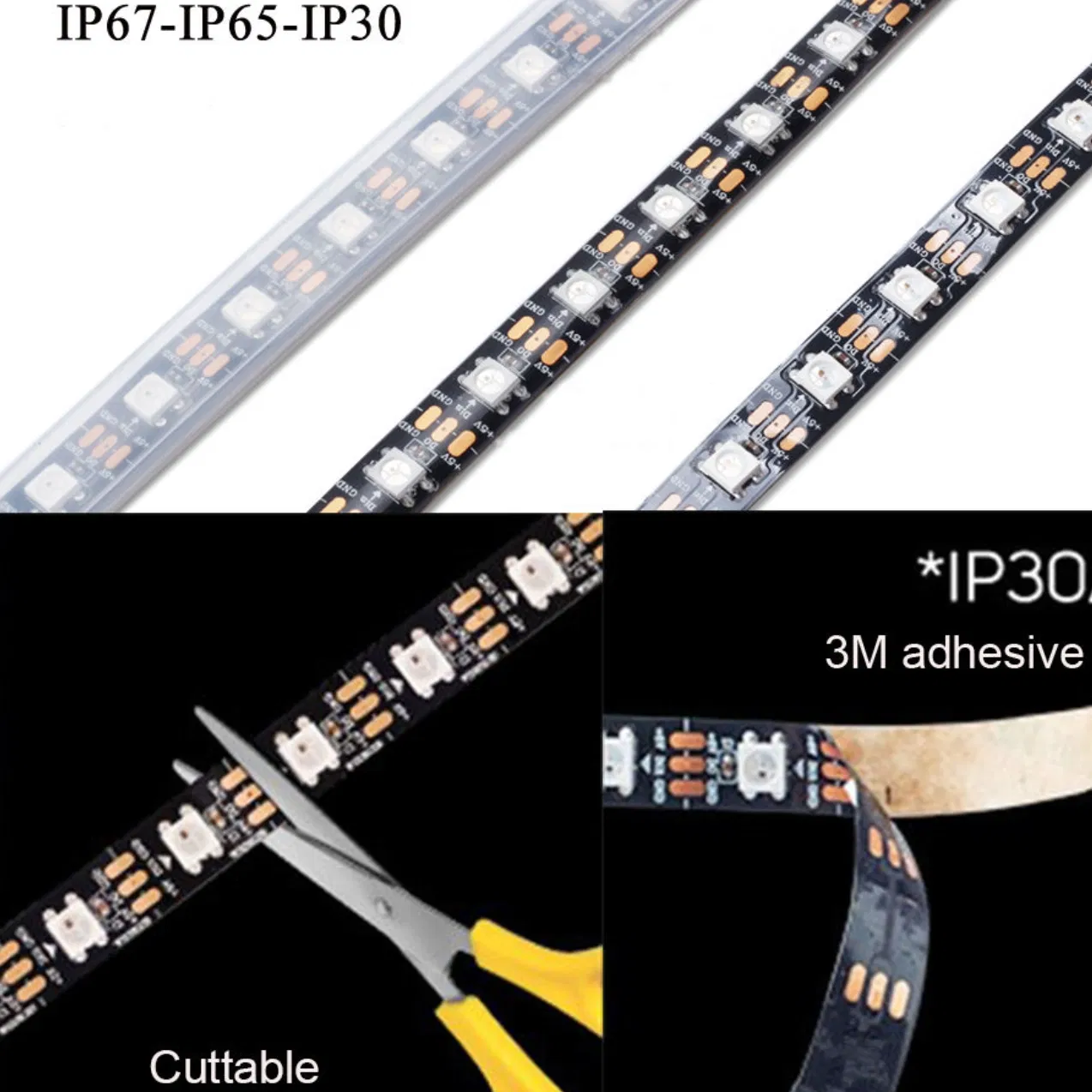 Smart RGB LED Strip Lighting for Bedroom and Living Room