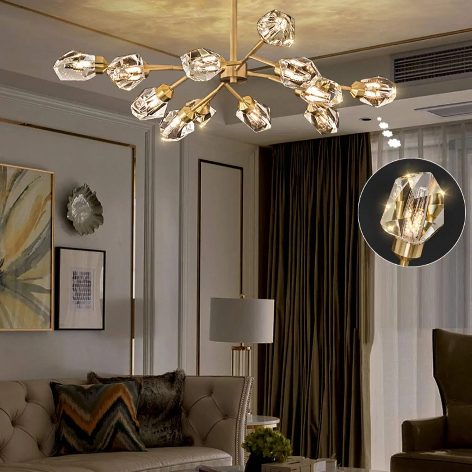 Nordic Hotel &amp; Hospitality Lighting Modern Hotel Public Spaces Lighting Luxury Pendant Light Living Room Lighting Fixtures
