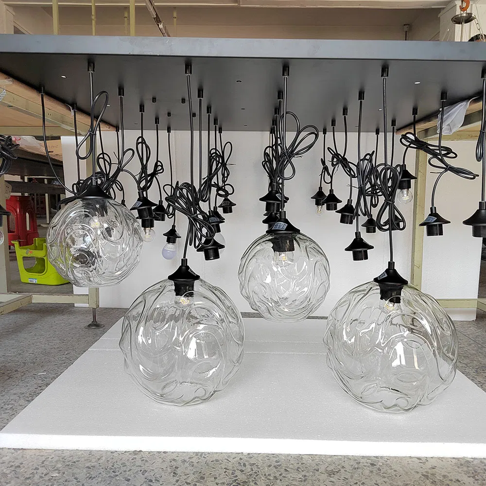 Customized Decorative Unique Glass Chandelier Luxury Light Transparent Crystal Chandelier Pendant Light Morden Lights Interior Lighting