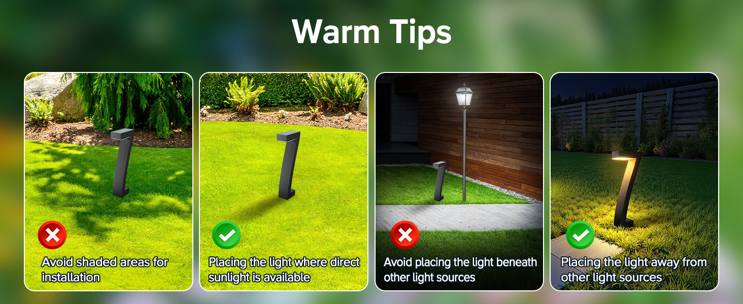 Outdoor Waterproof Solar Garden Pathway Lights