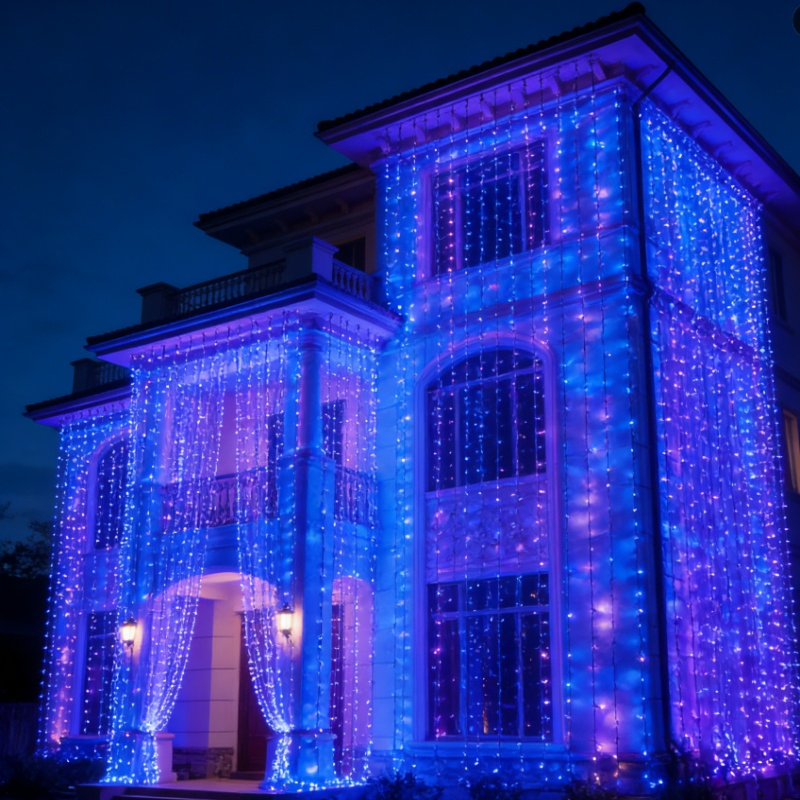 Decorative Lighting with Warm White LED Black Wire IP65 Rated
