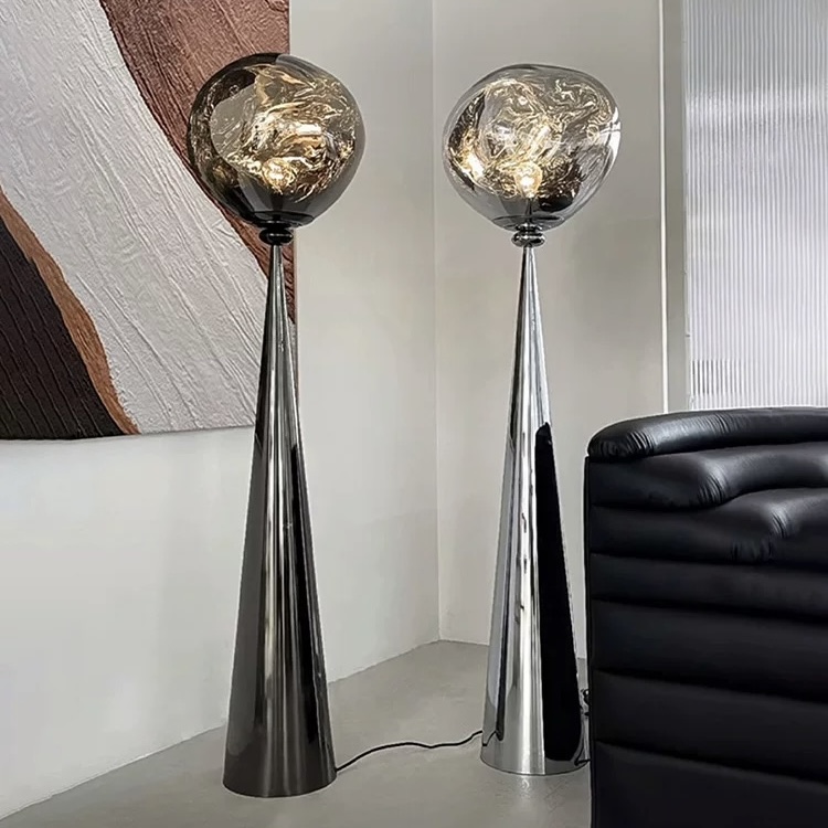 Italian Minimalist lava Floor Lamp, a High-end Artistic Bedroom Ambient Lamp Beside the Sofa in the Living Room