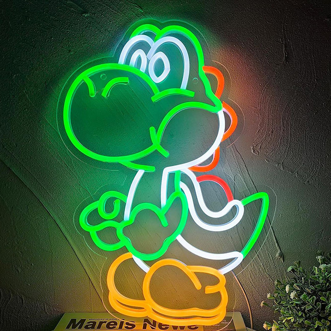 Customizable Colored Neon Light Cartoon Pattern Decorative Lamps With High-end Soft Light Illumination for Decoration