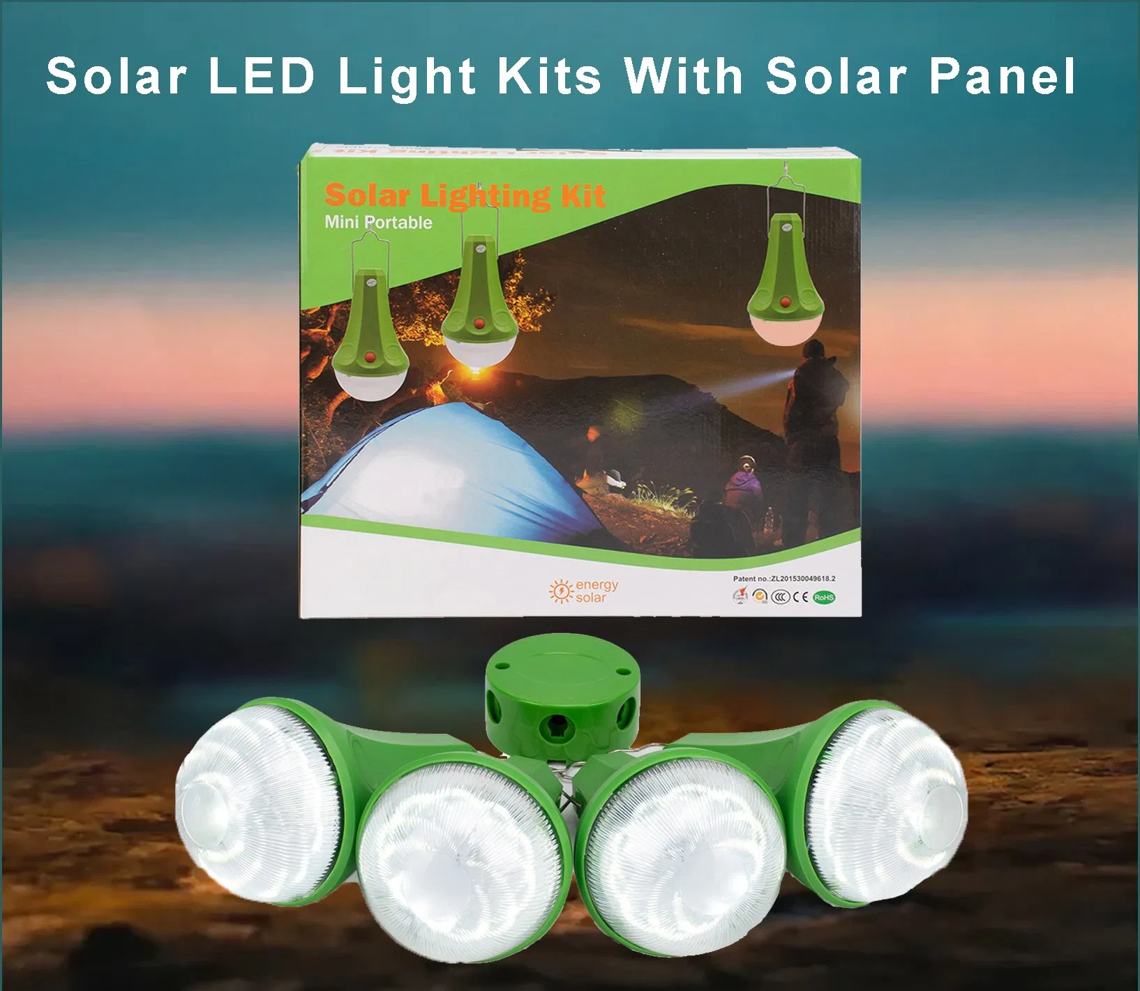 Portable Solar Power System for Elegant Decorative Lighting for Home