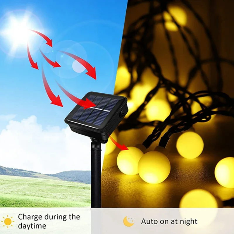 Outdoor Garden Camp LED Fairy Lights IP65 Waterproof Garland String 23M G40 for Tent Christmas Wedding Party Ornament