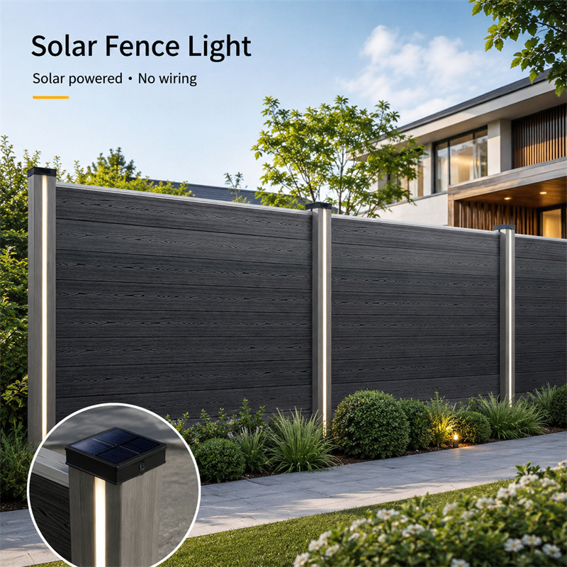 Solar Fence Lighting System for Villa Garden