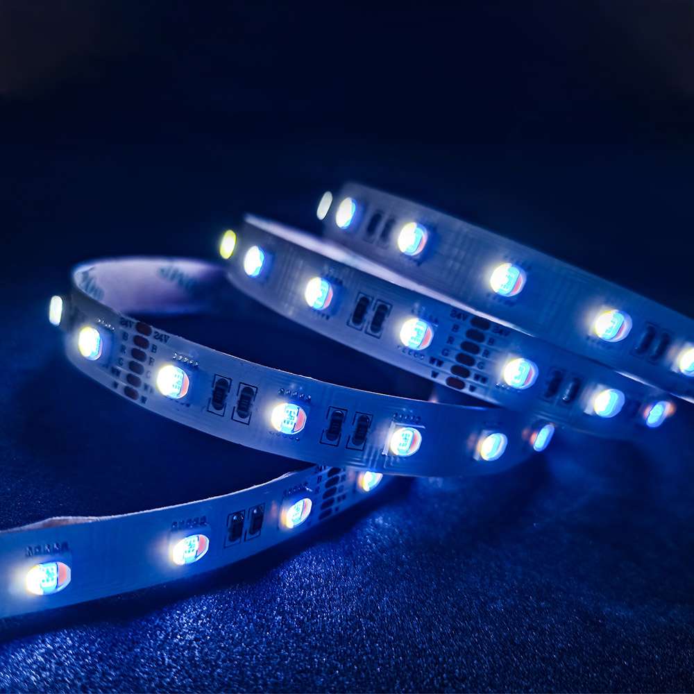 5in1 LED Strip Light Colorful Daylight RGBWW DC24V 3 Years Warranty for Decorating Wedding
