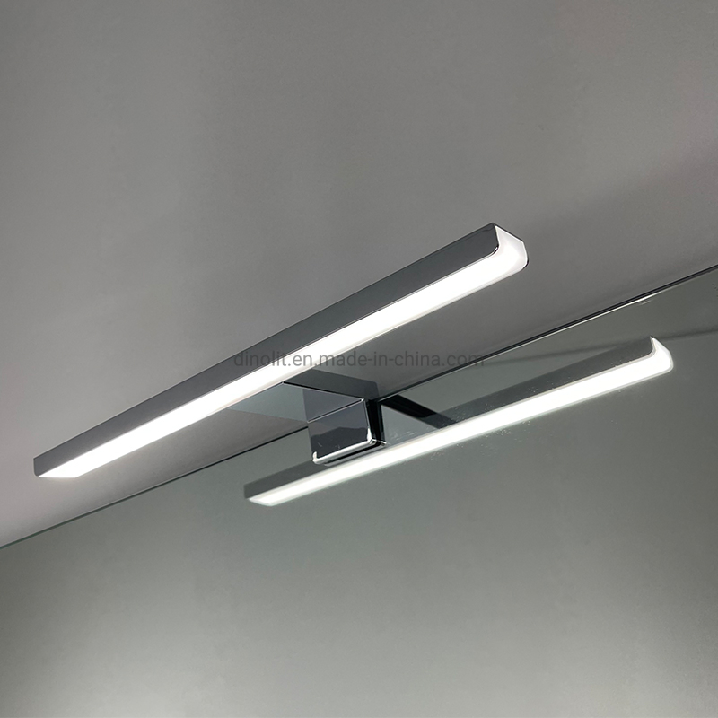 Modern 40cm 6W Bath Home/Hotel Decor Washroom Professional Decorative Luxury Chrome Aluminum LED Front Mirror Lighting with CE RoHS IP44
