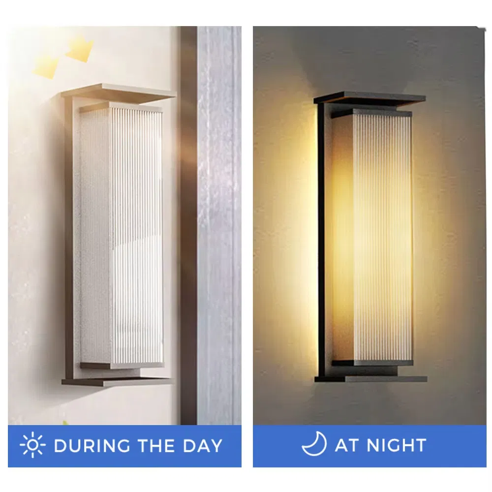 Outdoor Waterproof Solar Wall Light Villa Courtyard Entrance Porch Light IP65 Exterior Wall Courtyard Lighting