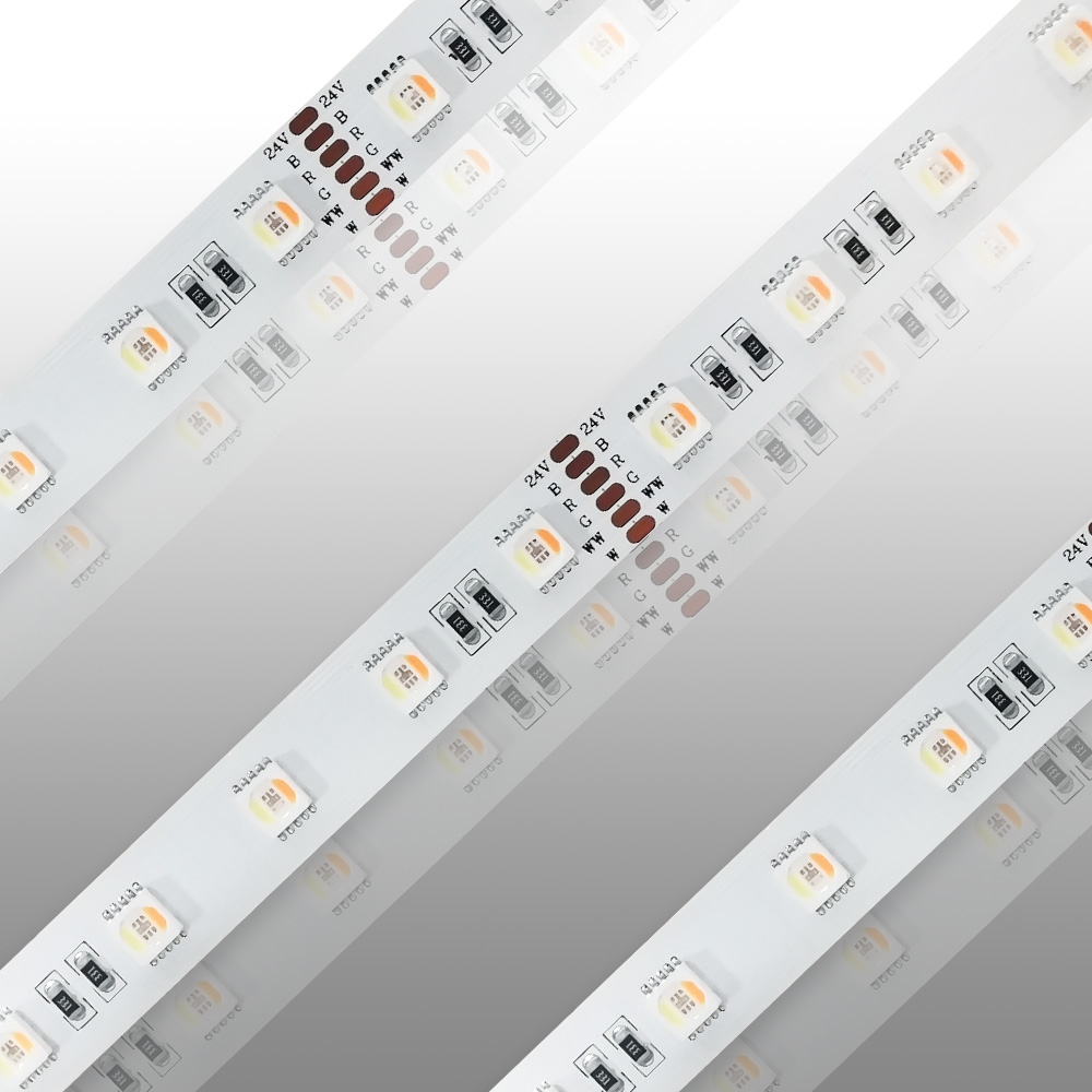 5in1 LED Strip Light Colorful Daylight RGBWW DC24V 3 Years Warranty for Decorating Wedding