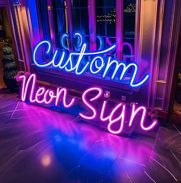 Custom Neon Sign for Decorations Personalized Neon Schriftzug &amp; Logo Vibrant Neon Para Fiestas &amp; Events