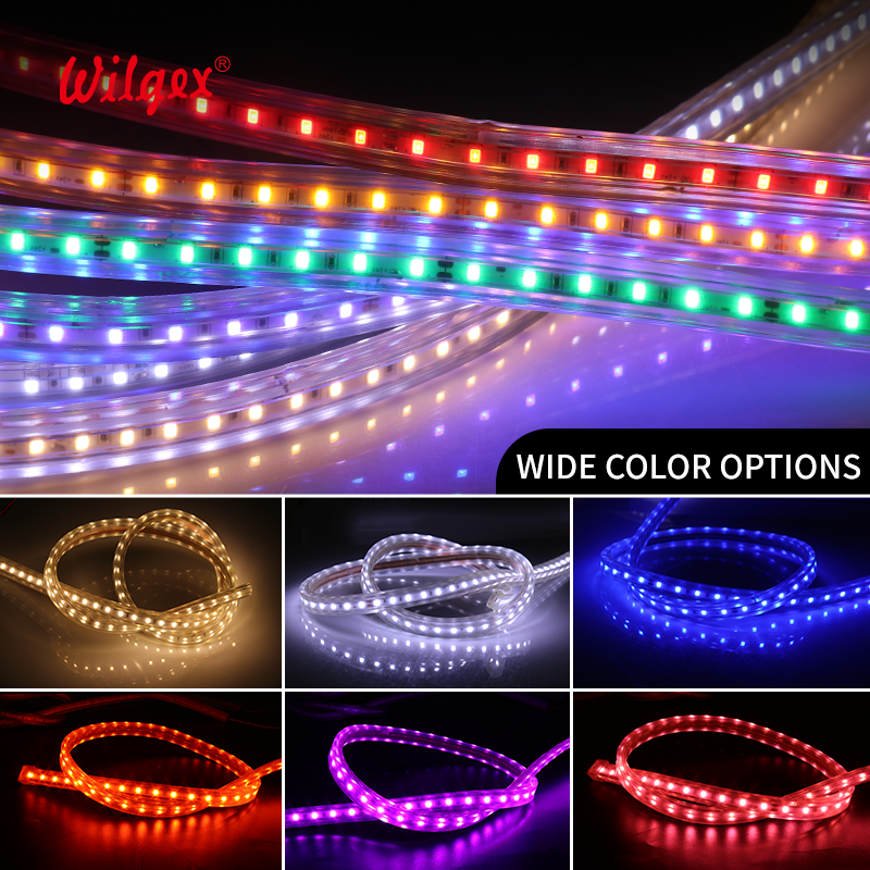 Best Selling Hotel Building Decor PVC 13x7mm SMD5050 60 LEDs White 12V-230V IP65 Ra90 Wi-Fi/ LED Flex Strip Lighting