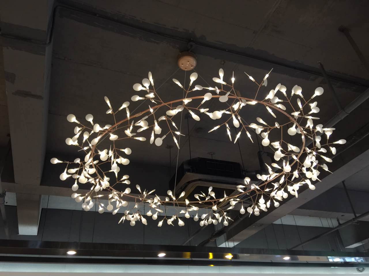 Postmodern Customizable Personalized Art Branch Firefly Chandelier Living Room Hotel Lobby Creative Restaurant LED Lighting