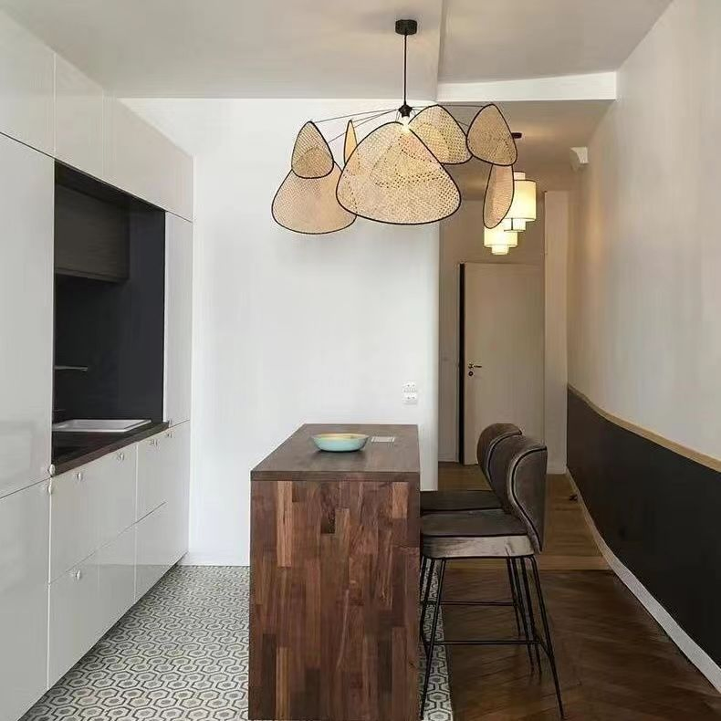 Modern Vintage Decorative Creative Rattan Pendant Lighting Lamp Light Homestay Chinese Restaurant
