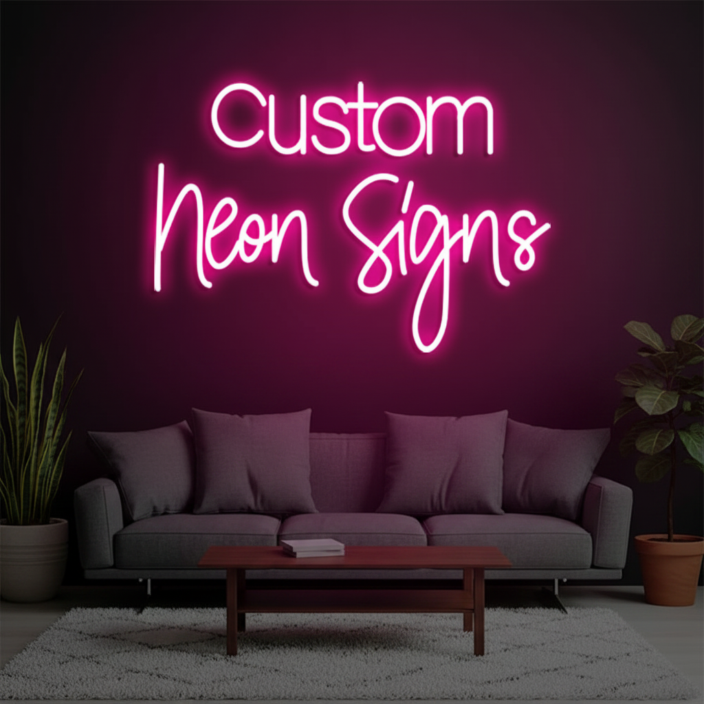 Fast Delivery Dropshipping Custom LED Neon Sign Acrylic Advertising Decoration With Remote Control IP67 Waterproof For Parties