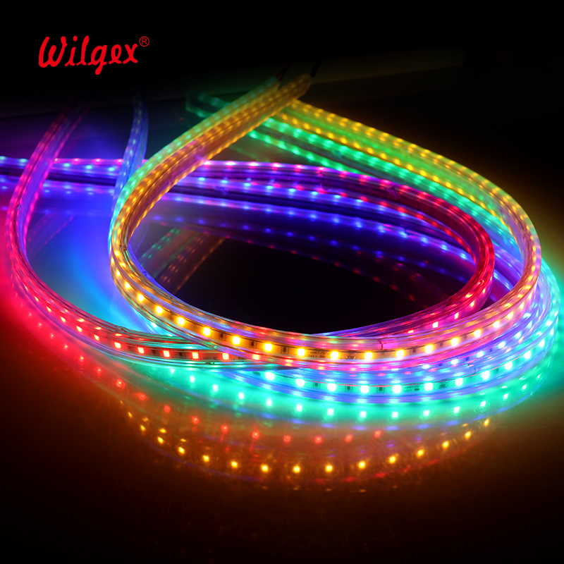 Best Selling Hotel Building Decor PVC 13x7mm SMD5050 60 LEDs White 12V-230V IP65 Ra90 Wi-Fi/ LED Flex Strip Lighting