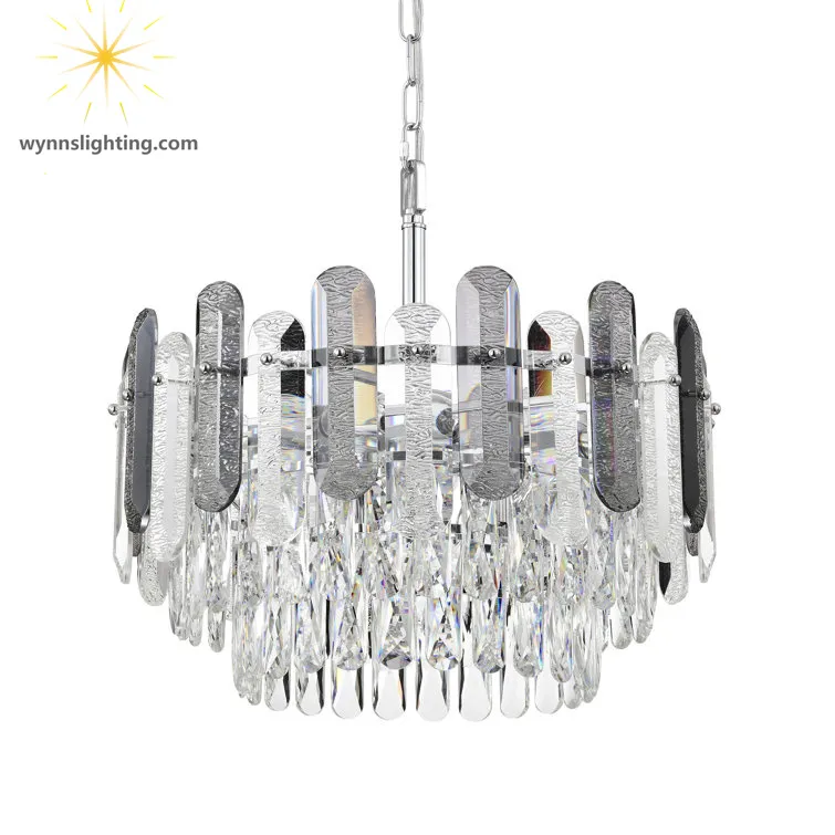 Indoor Chandelier Villa Nordic Residential Decor Light Bedroom Hotel Luxury Decorative Lamp Crystal Pendant Lighting