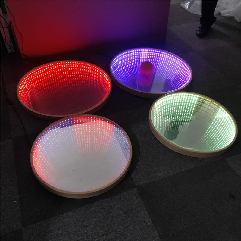 Free Design 3D Magic Infinite Mirror Custom Led Neon Light Signs for Party Events Wedding Wall Decor